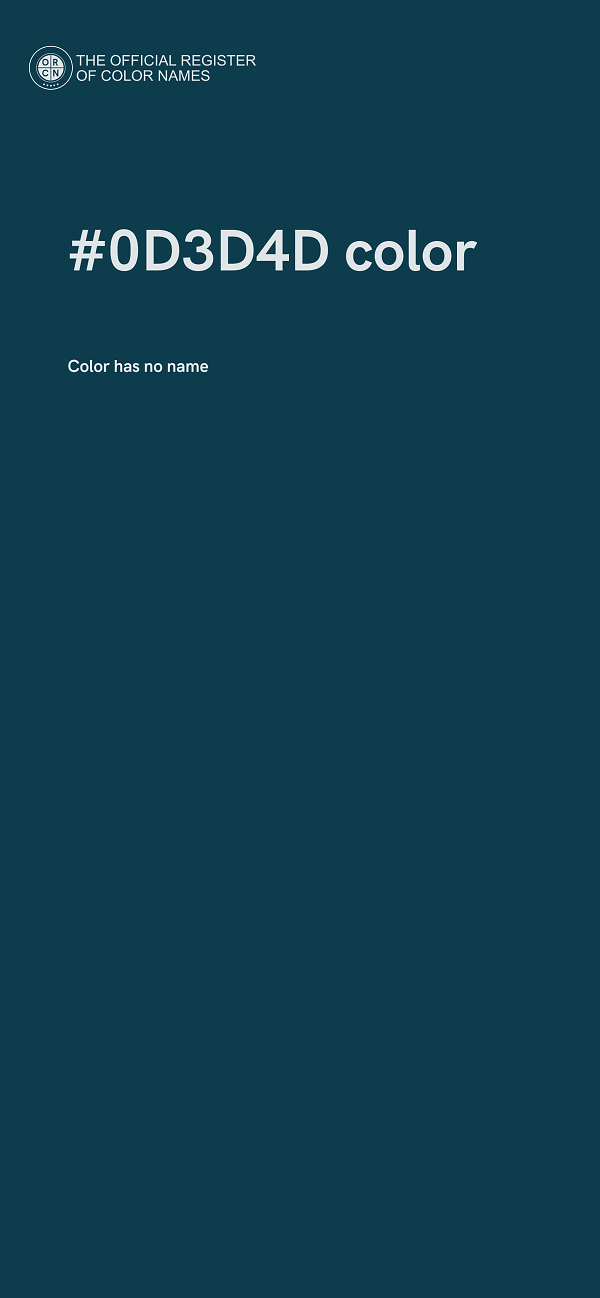 #0D3D4D color image