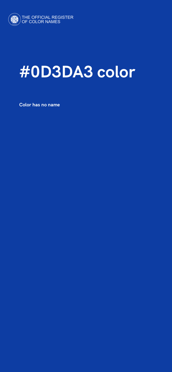 #0D3DA3 color image