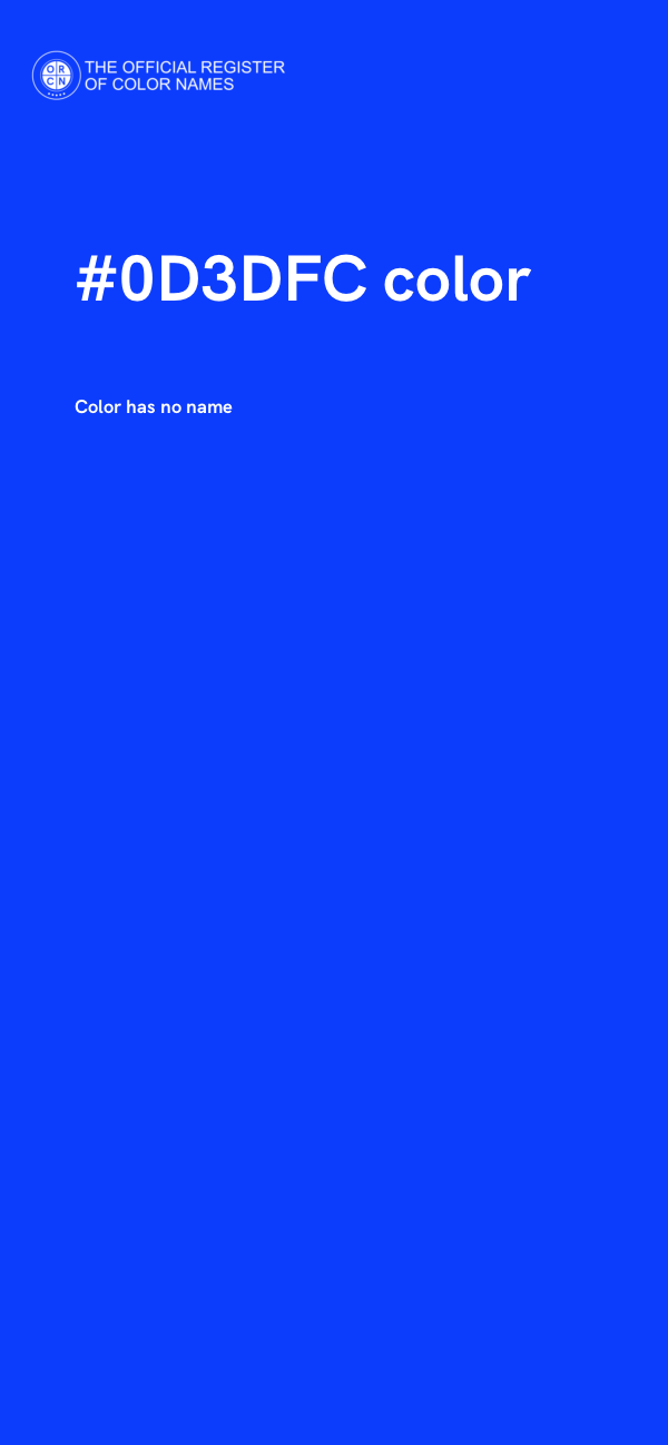 #0D3DFC color image