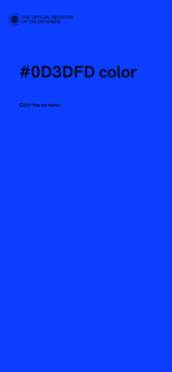 #0D3DFD color image