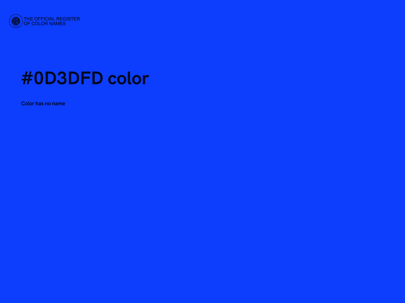 #0D3DFD color image
