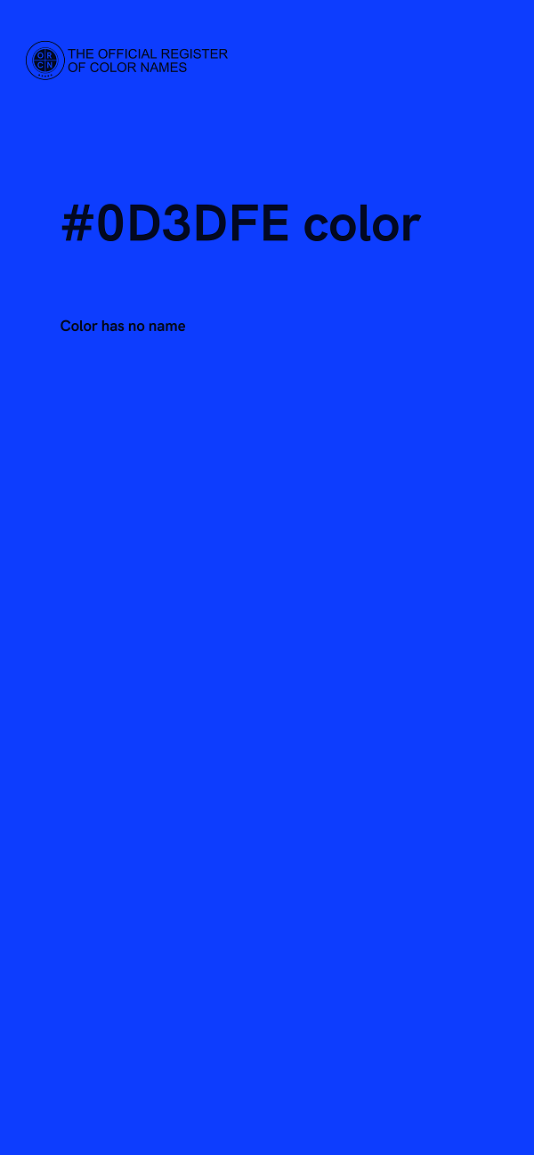 #0D3DFE color image