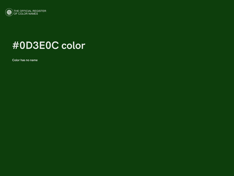 #0D3E0C color image