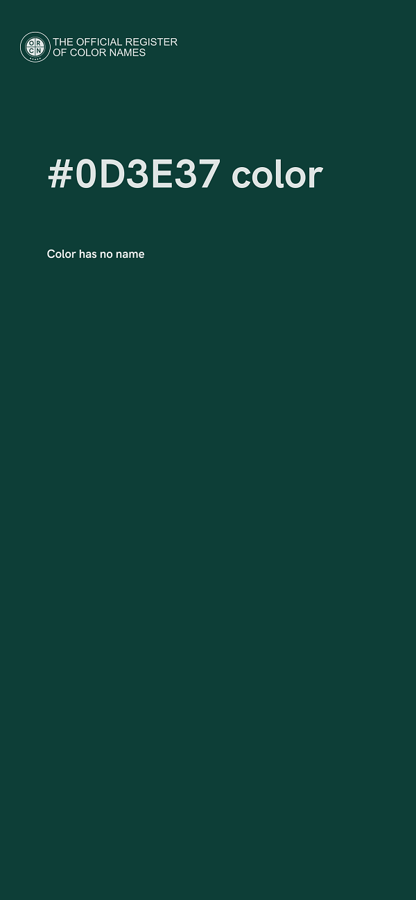 #0D3E37 color image