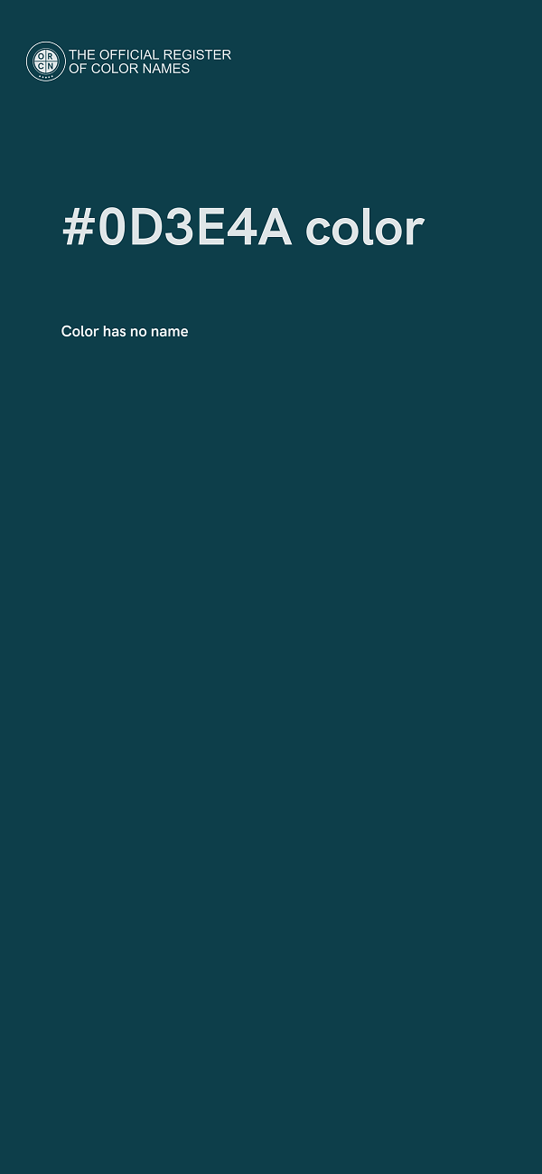 #0D3E4A color image