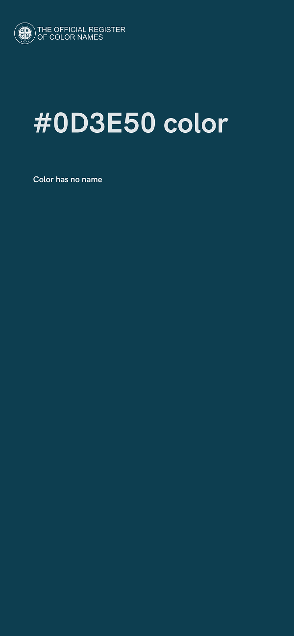 #0D3E50 color image