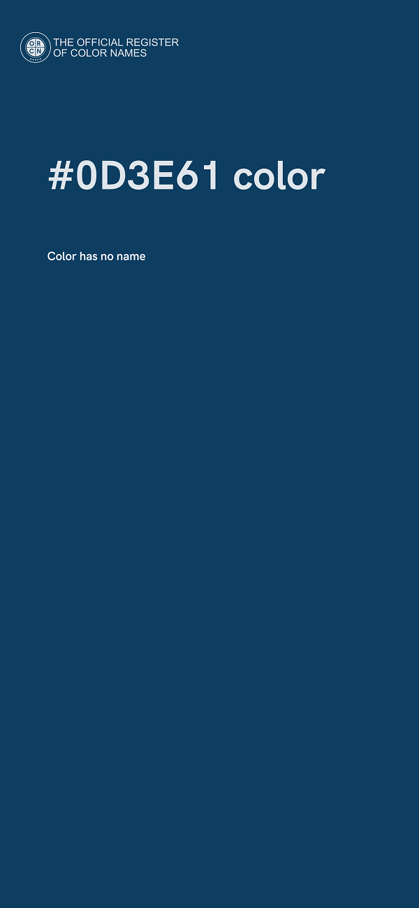 #0D3E61 color image