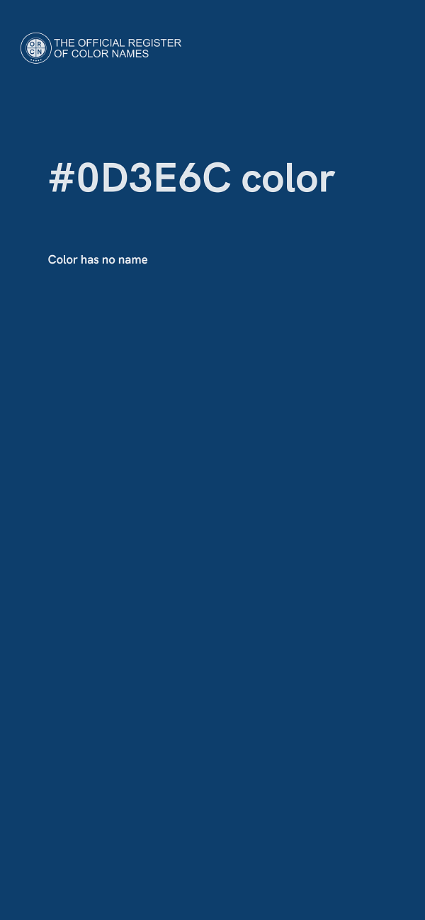 #0D3E6C color image