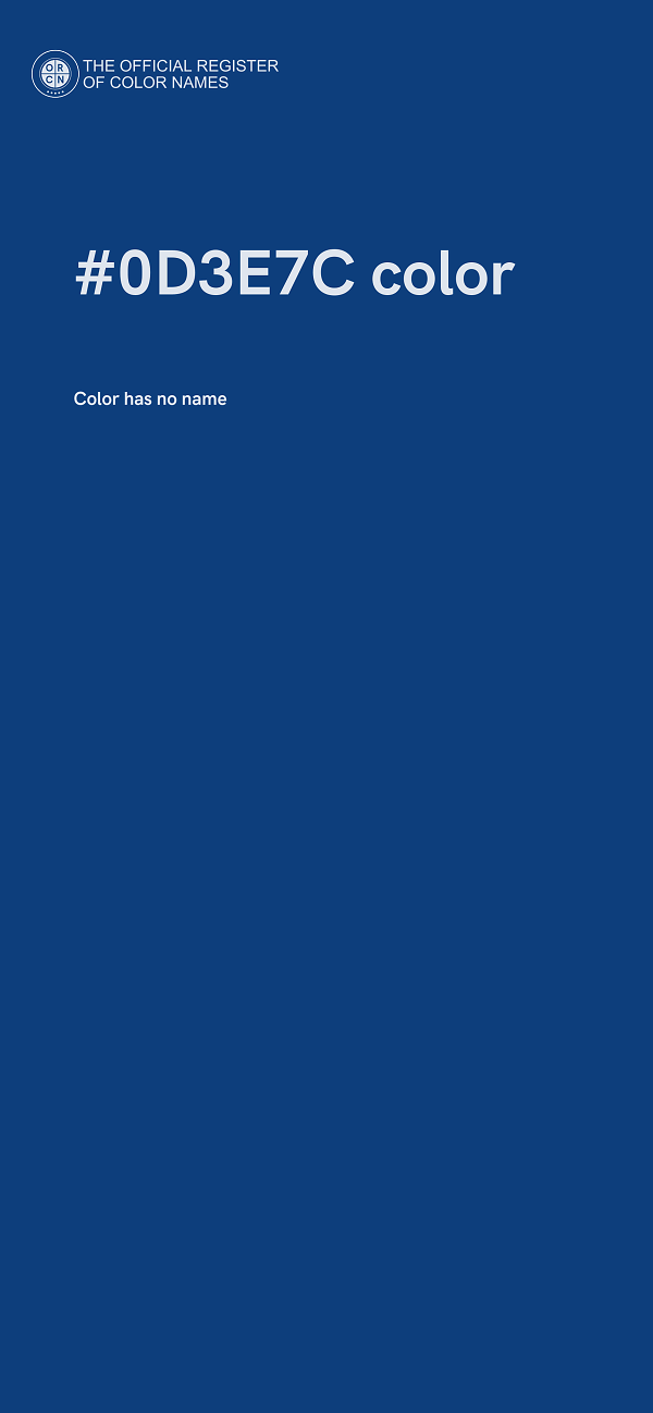 #0D3E7C color image