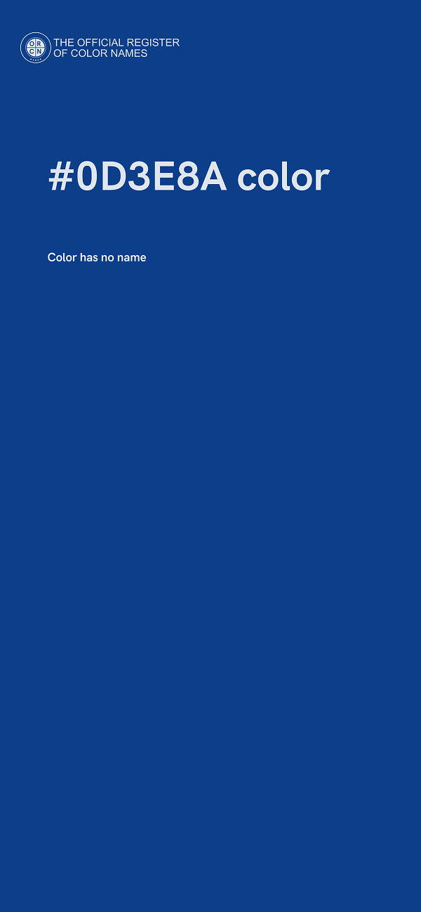 #0D3E8A color image