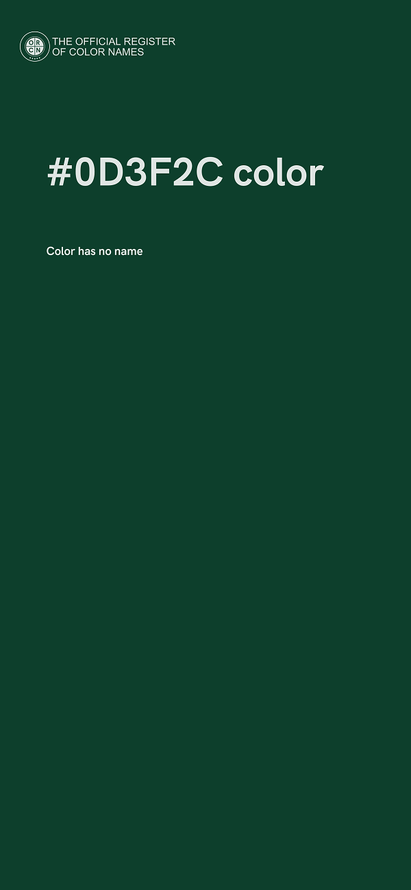 #0D3F2C color image