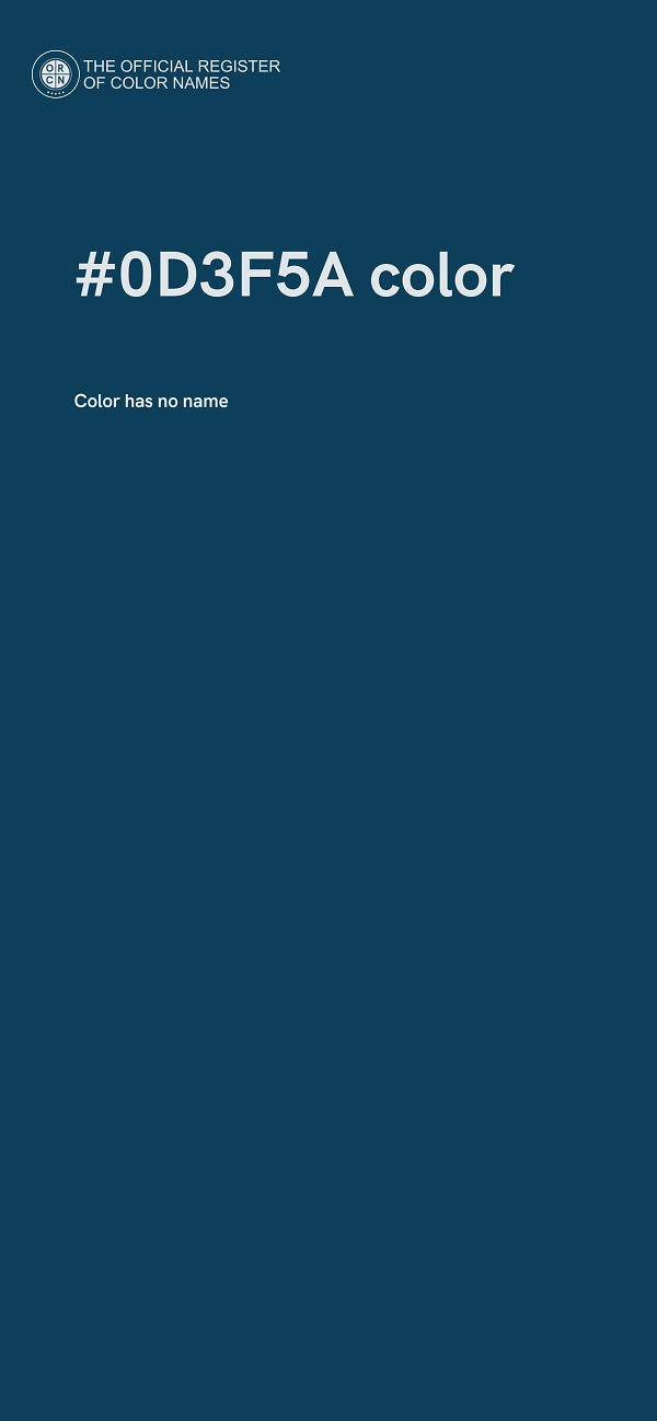 #0D3F5A color image