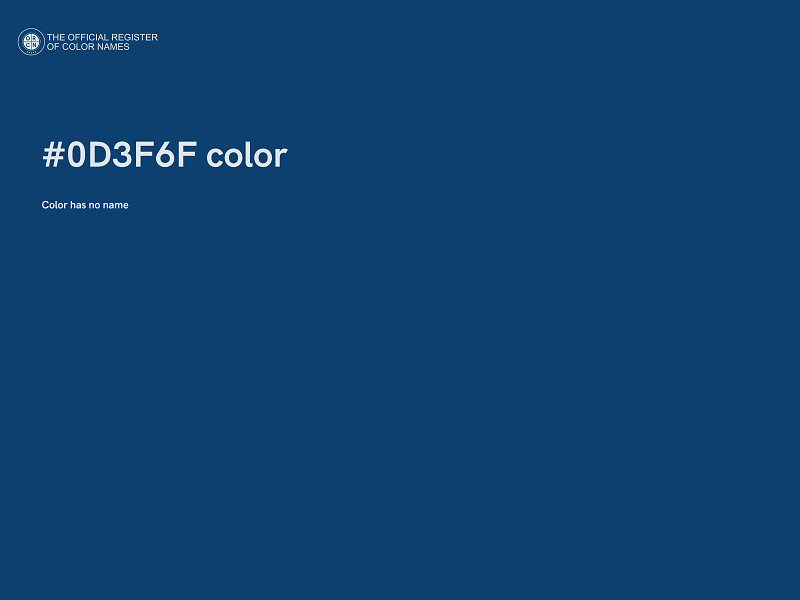 #0D3F6F color image
