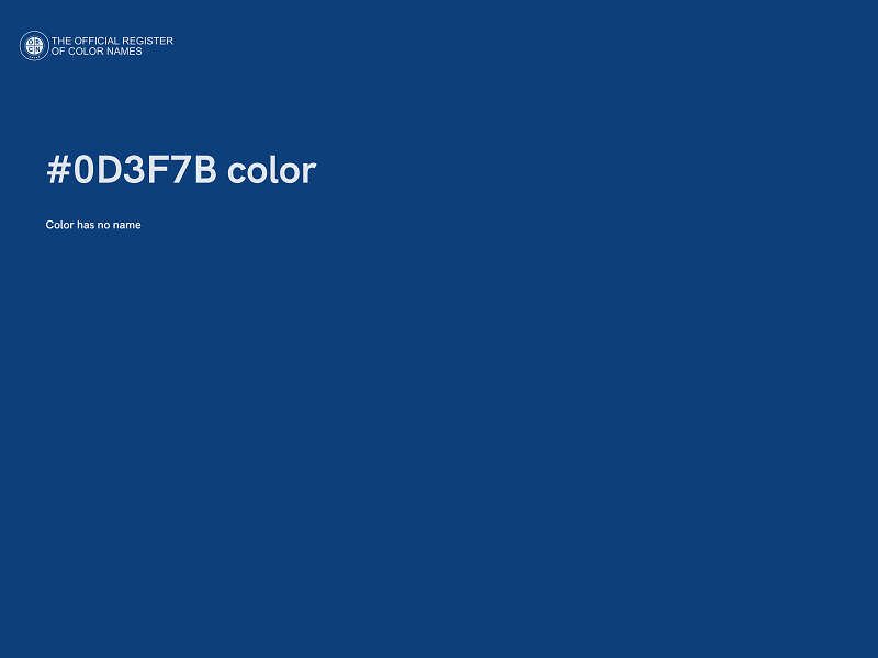 #0D3F7B color image