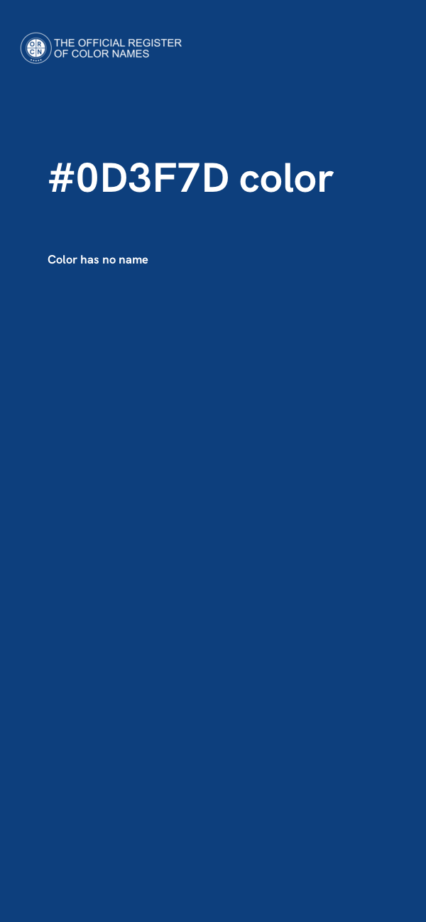 #0D3F7D color image
