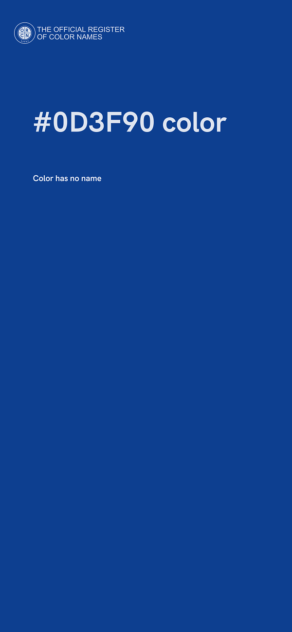 #0D3F90 color image