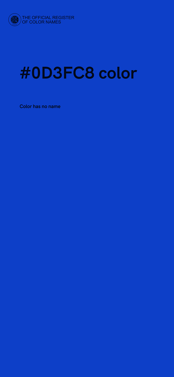 #0D3FC8 color image
