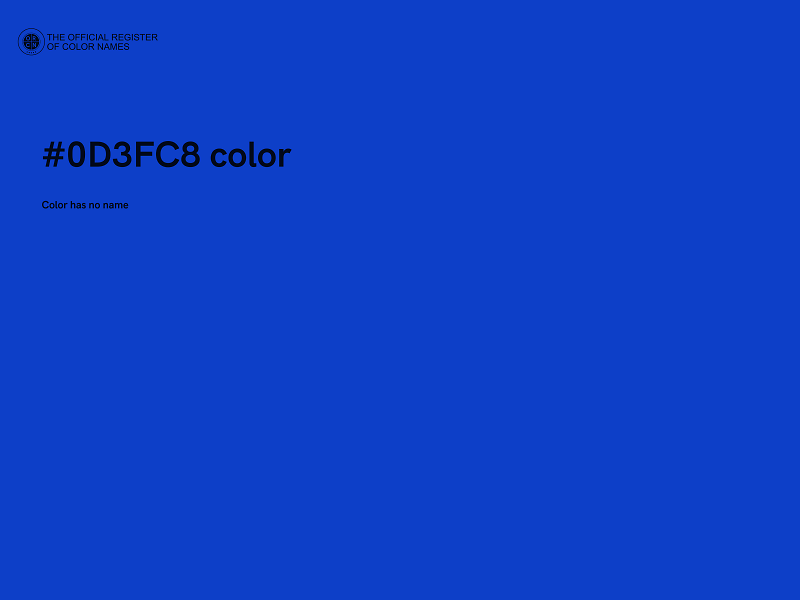 #0D3FC8 color image