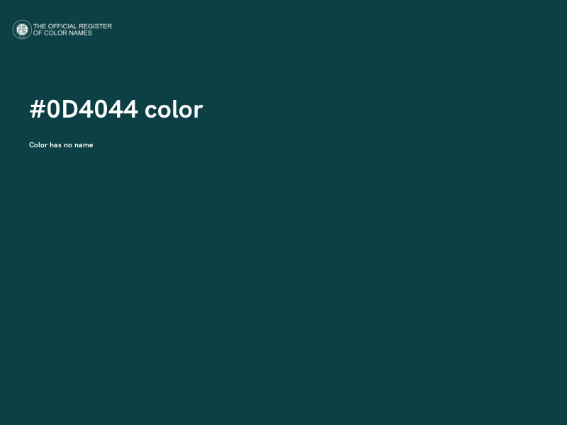 #0D4044 color image