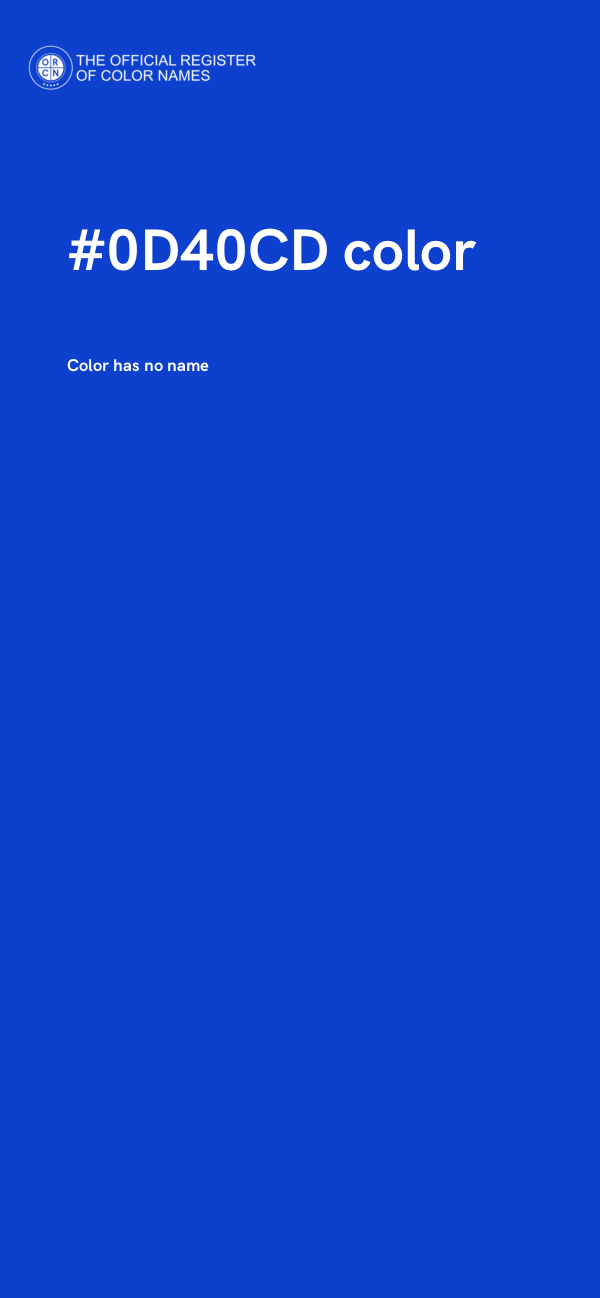 #0D40CD color image