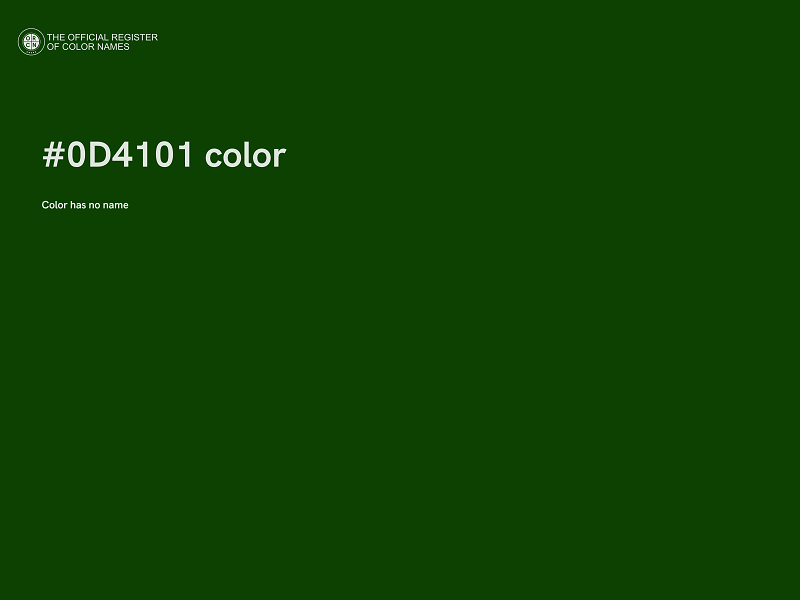 #0D4101 color image