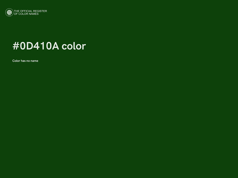 #0D410A color image