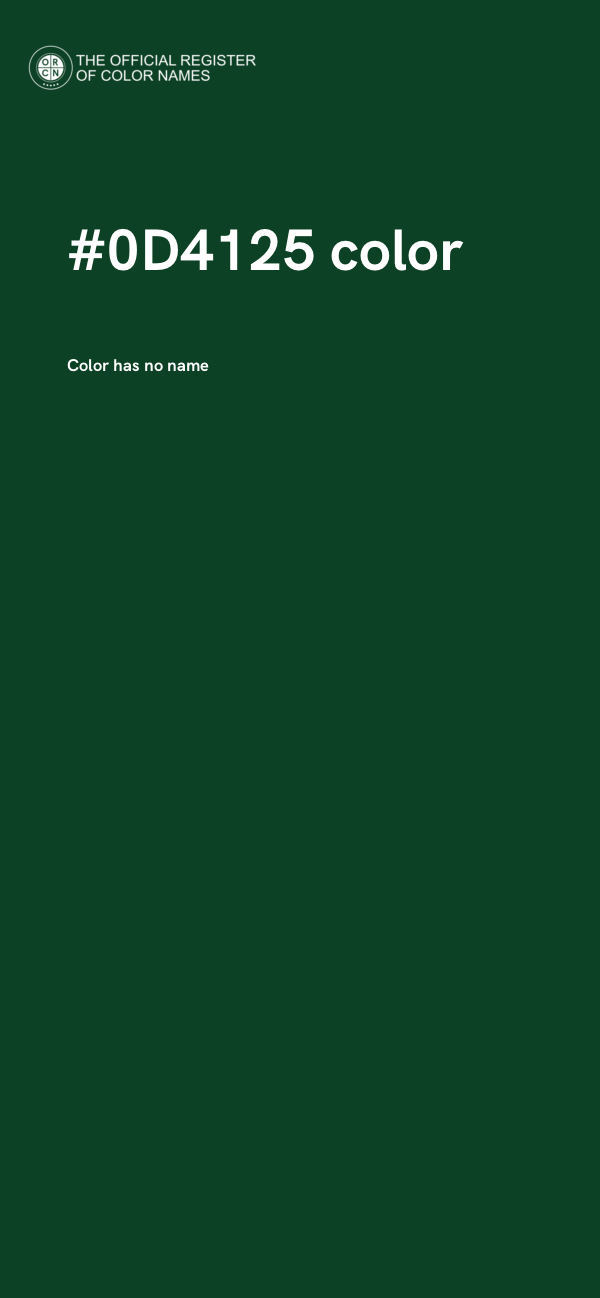 #0D4125 color image