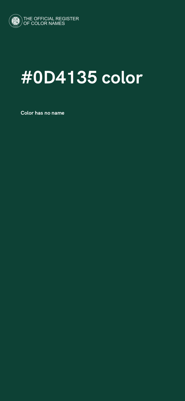 #0D4135 color image