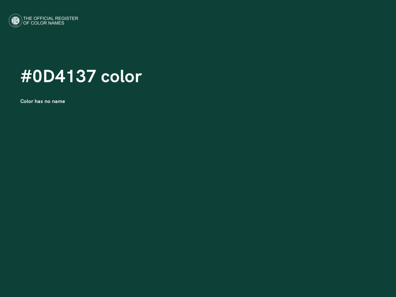 #0D4137 color image