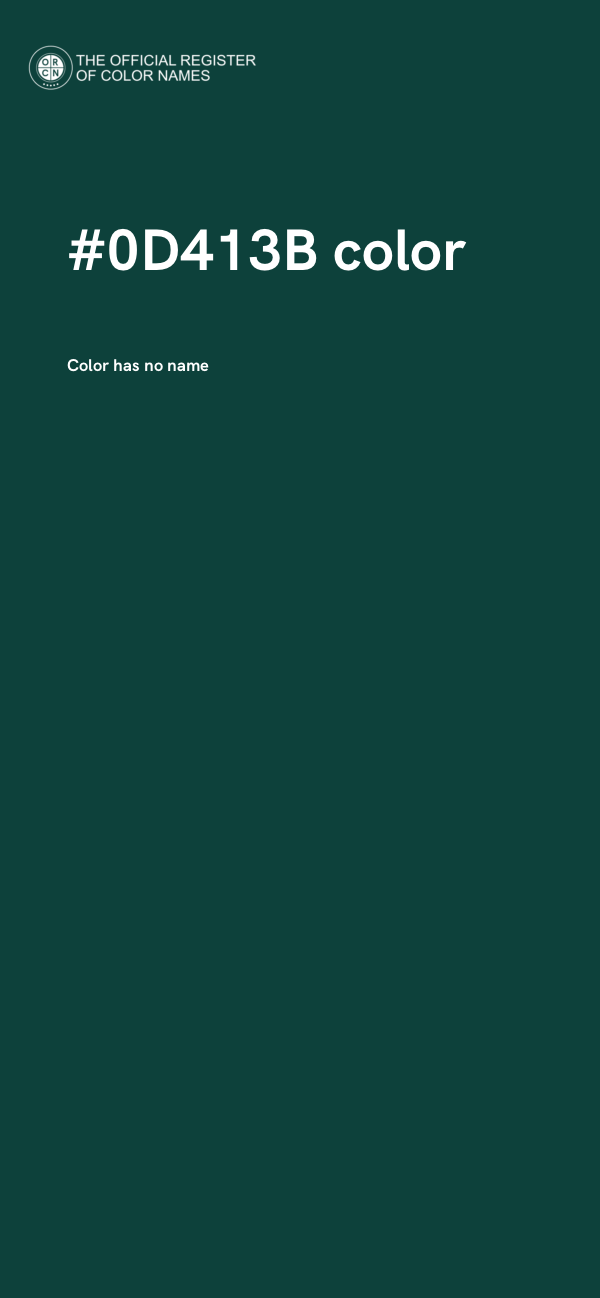 #0D413B color image