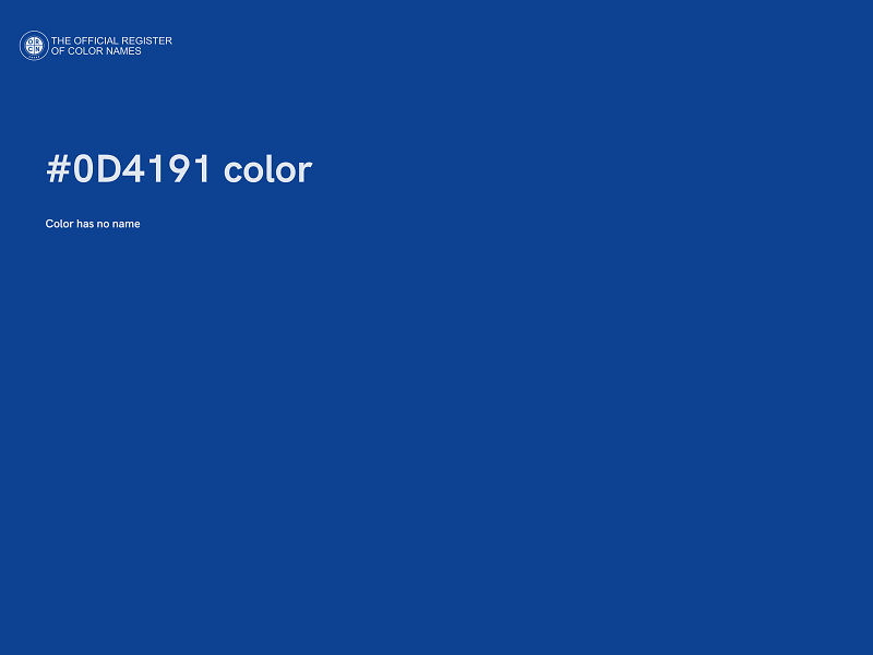#0D4191 color image
