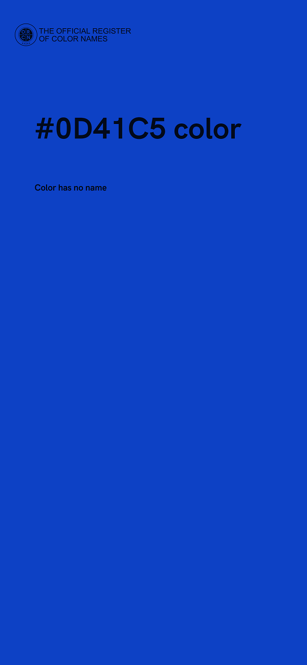 #0D41C5 color image