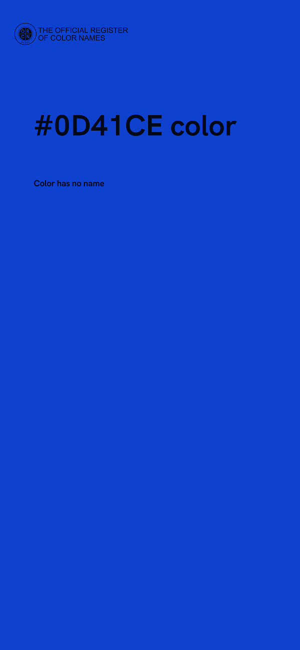 #0D41CE color image