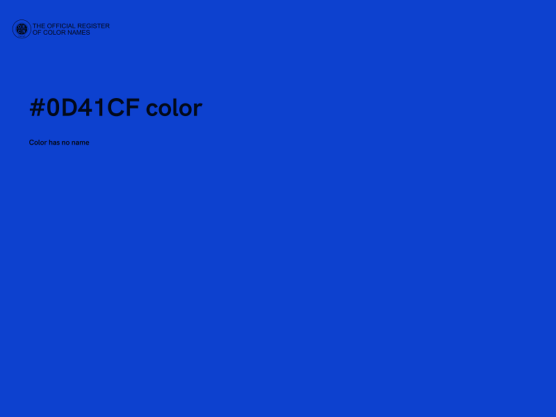 #0D41CF color image