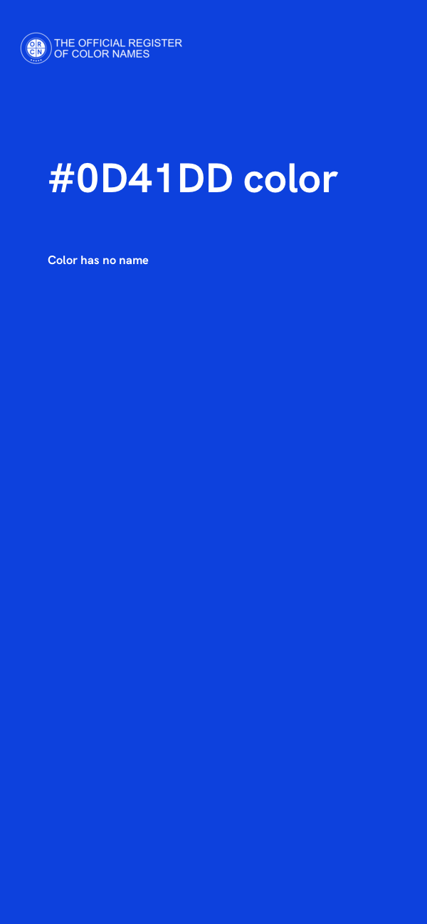 #0D41DD color image