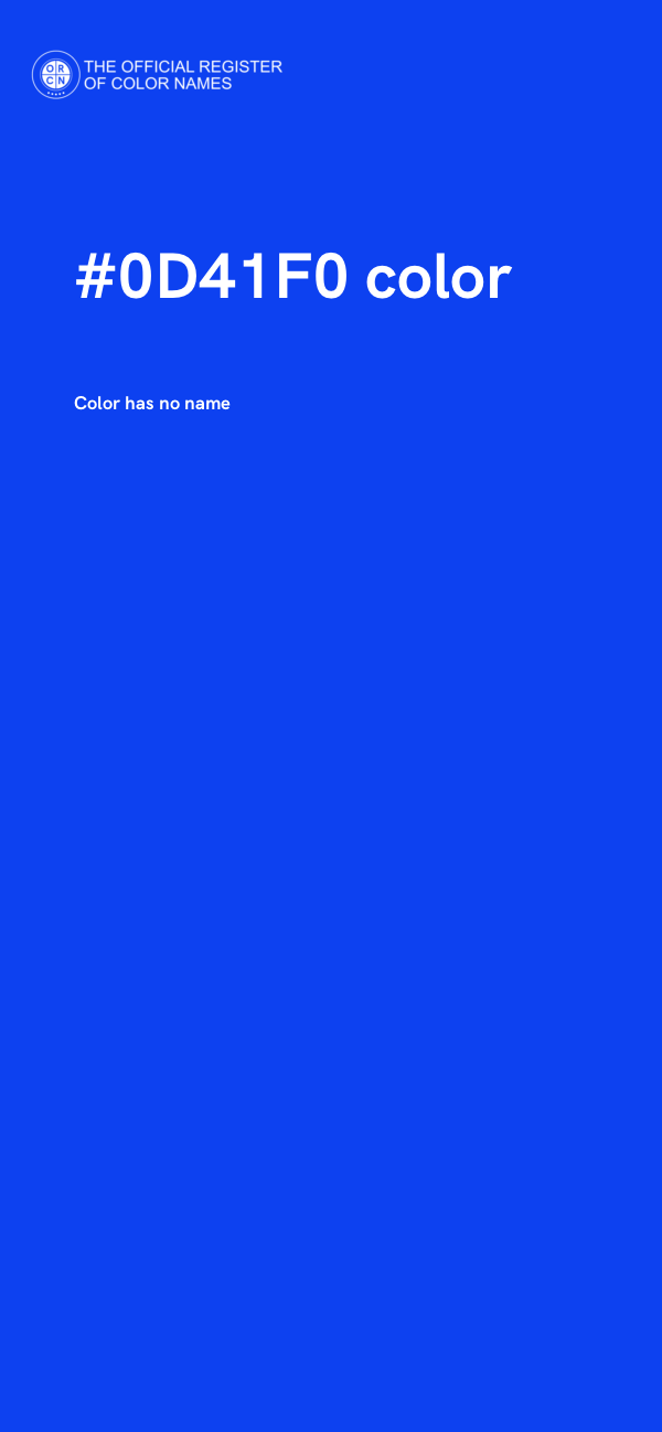 #0D41F0 color image