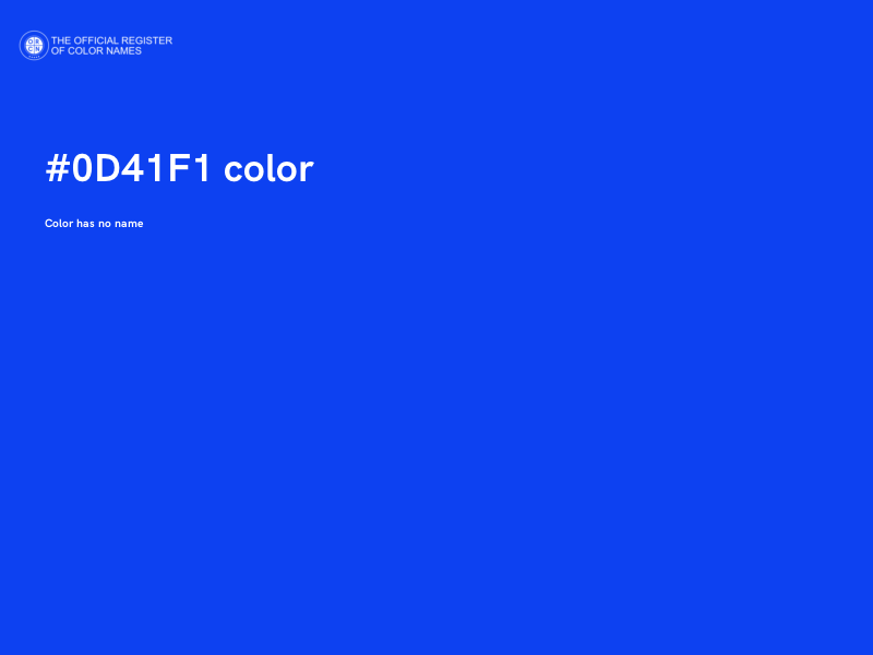 #0D41F1 color image