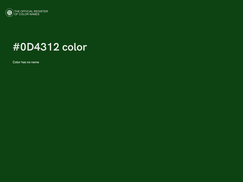#0D4312 color image