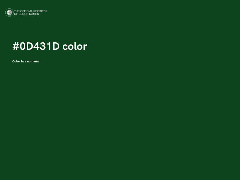 #0D431D color image