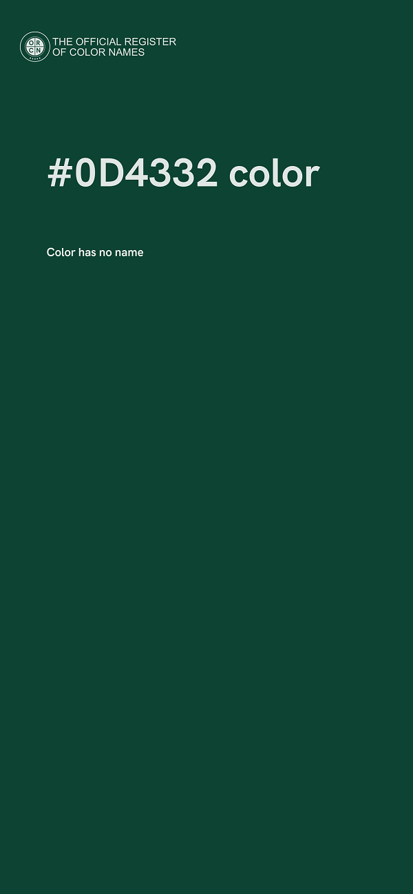 #0D4332 color image