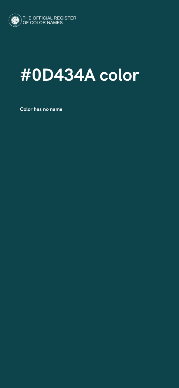 #0D434A color image