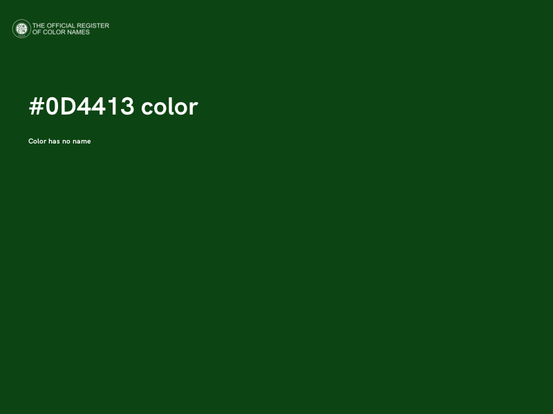 #0D4413 color image