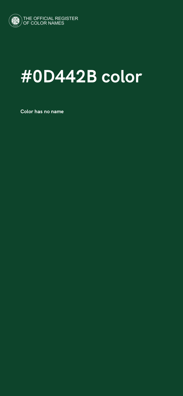 #0D442B color image