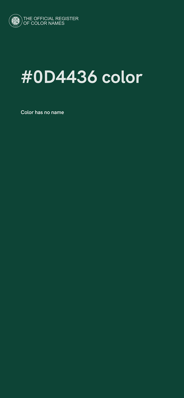 #0D4436 color image