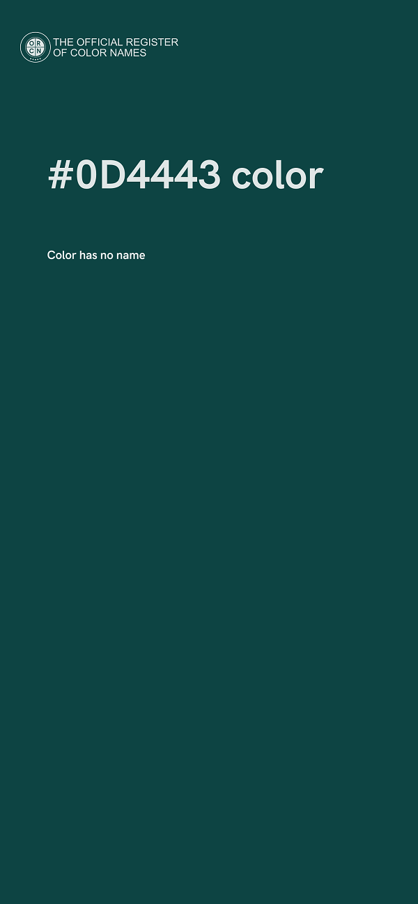 #0D4443 color image