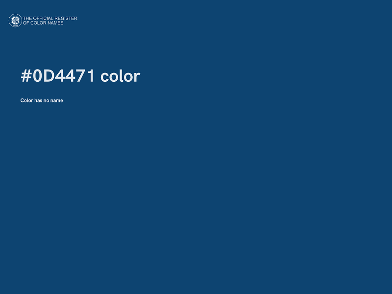 #0D4471 color image
