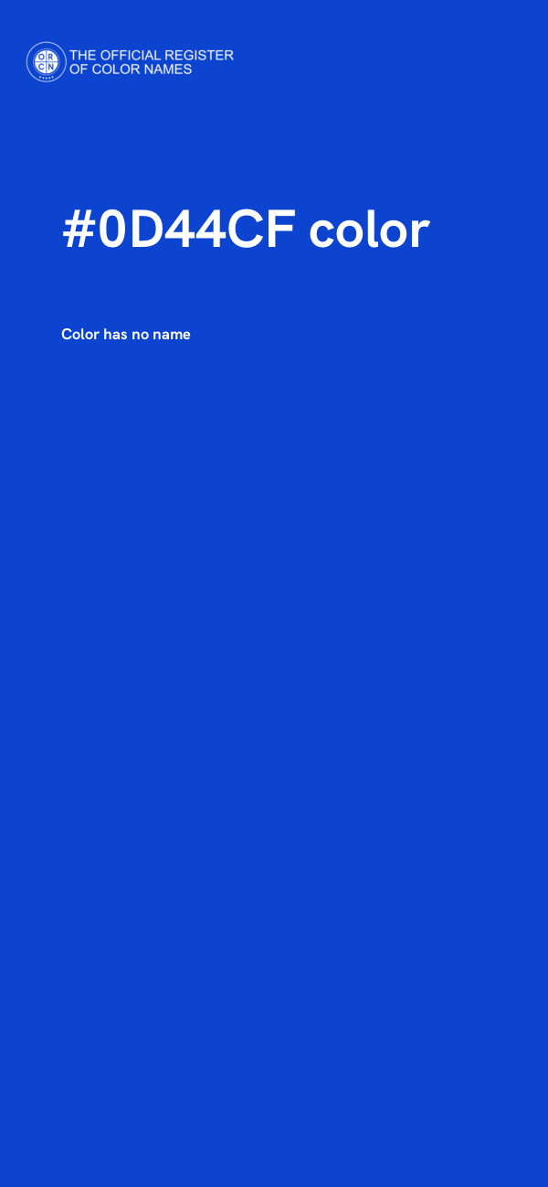 #0D44CF color image