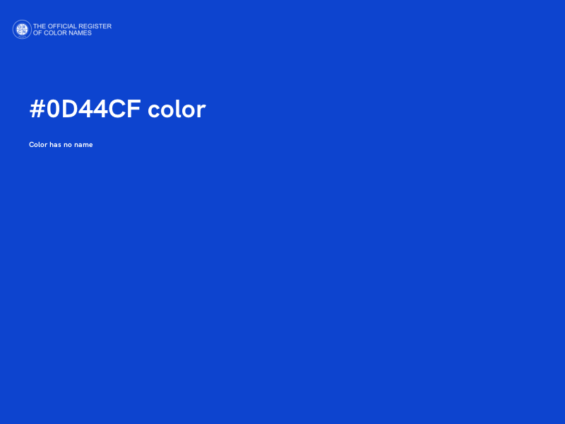 #0D44CF color image