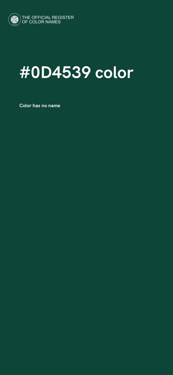 #0D4539 color image