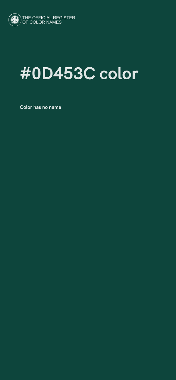 #0D453C color image